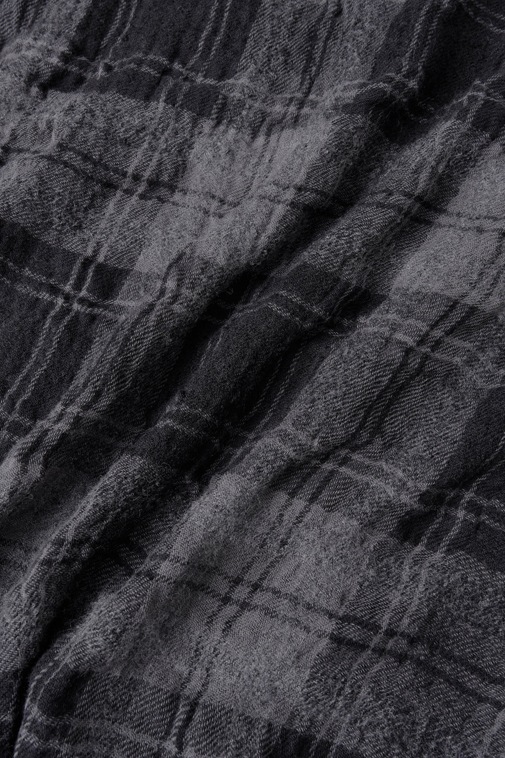 Hatchingroom - Crop Shirt Gauze Wool Check (Charcoal) product image 8 | TRAB K-Fashion Australia