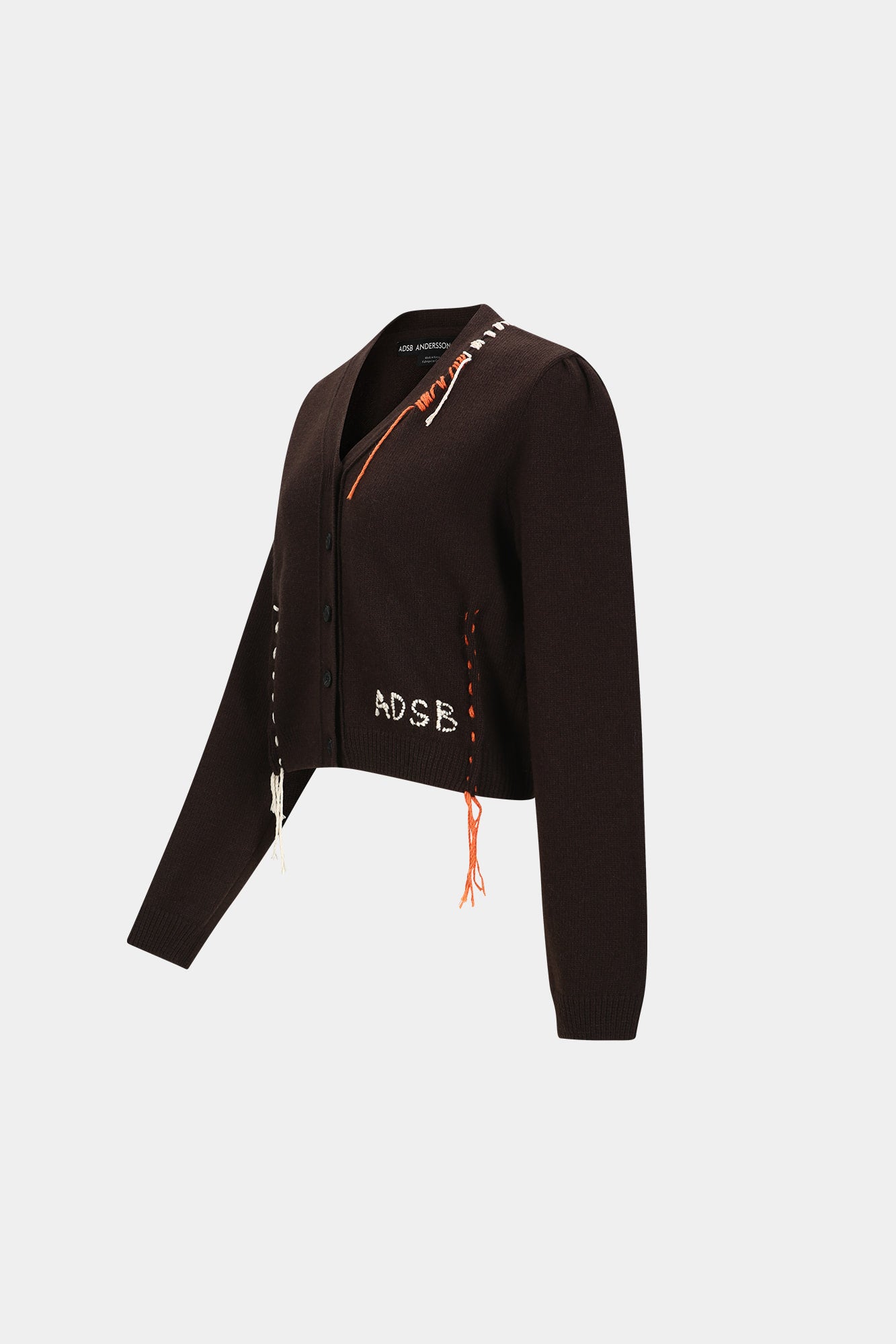 Andersson Bell - Morgan Hand Stitched Knit Cardigan (Brown) product image 7 | TRAB K-Fashion Australia