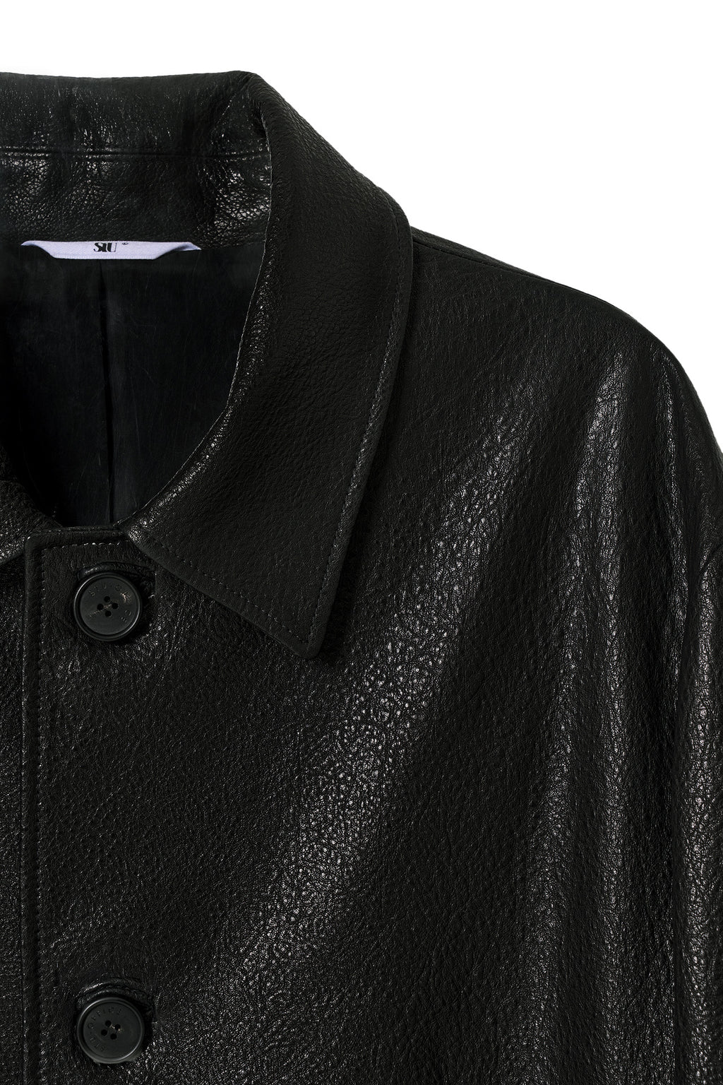 STU - Lambskin Leather Coat (Black) product image 18 | TRAB K-Fashion Australia
