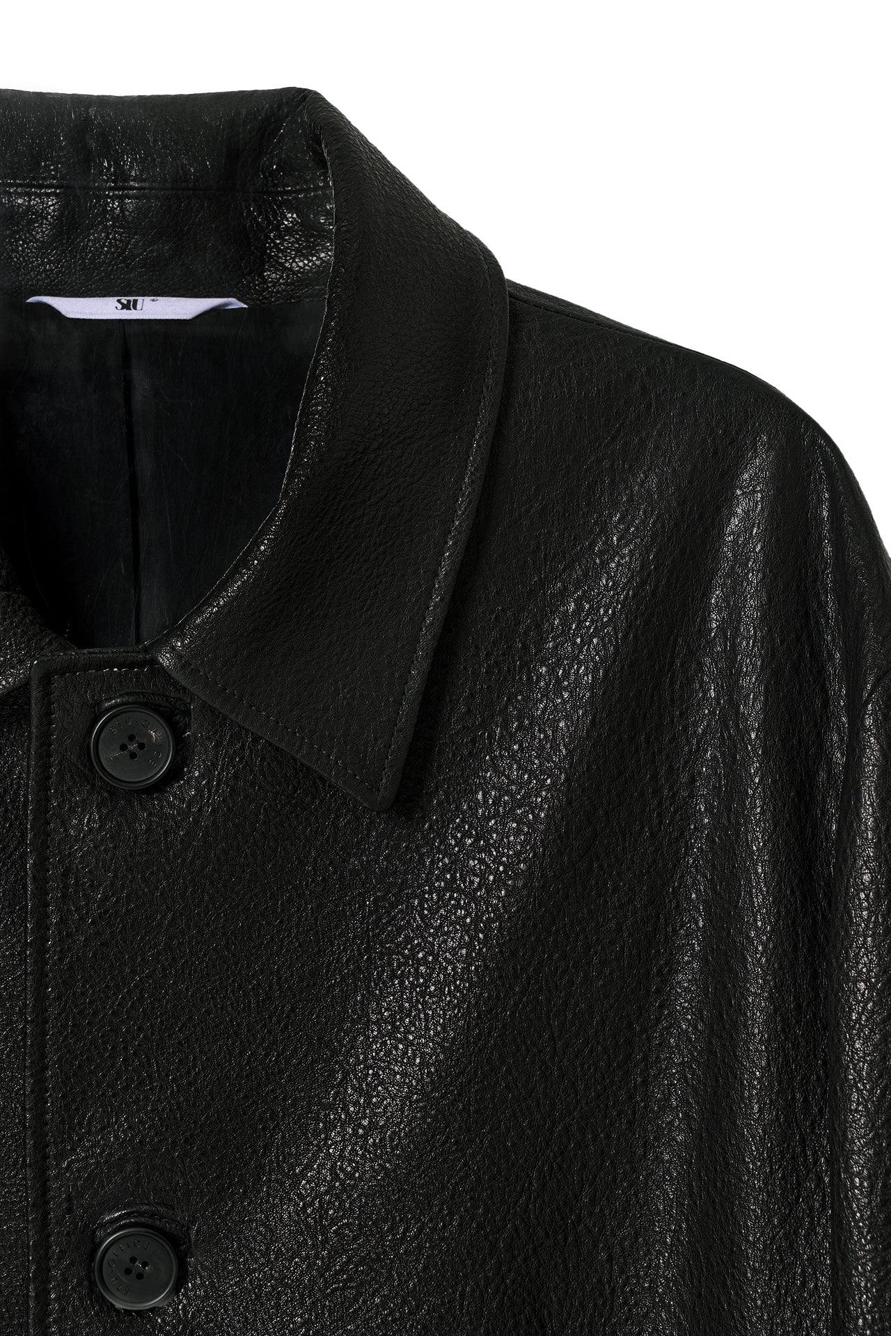 STU - Lambskin Leather Coat (Black) product image 18 | TRAB K-Fashion Australia