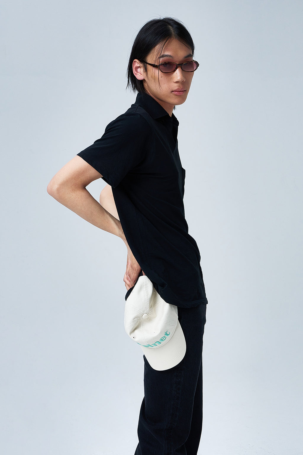 Deinet - Vintage Collar T-Shirt (Black) product image 7 | TRAB K-Fashion Australia