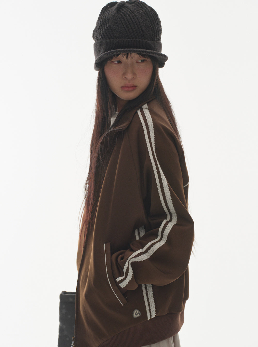 Coyseio - Coy Visor Crochet Beanie (Black) product image 3 | TRAB K-Fashion Australia