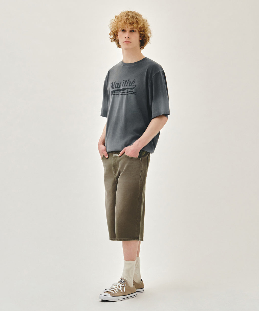 Marithe & Francois Girbaud - Bermuda Denim Pants (Brown) product image 4 | TRAB K-Fashion Australia