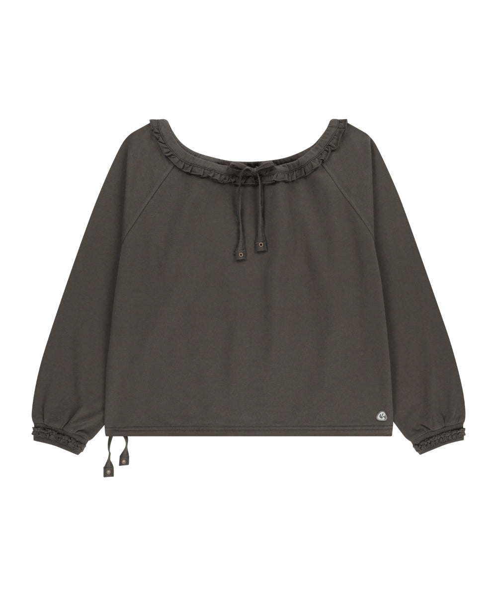Coyseio - Drawstring Long Sleeve (Charcoal) product image 13 | TRAB K-Fashion Australia
