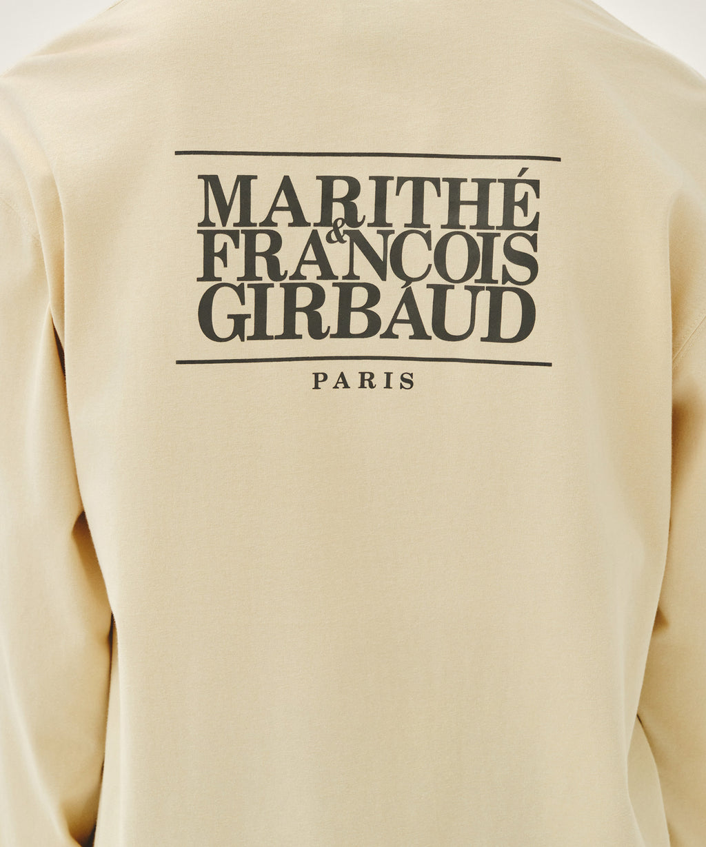 Marithe & Francois Girbaud - Back Classic Logo Long Sleeve Tee (Butter) product image 4 | TRAB K-Fashion Australia