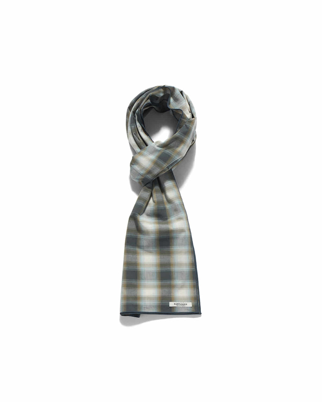Eastlogue - Pattern Scarf (Beige & Blue Check) product image 6 | TRAB K-Fashion Australia