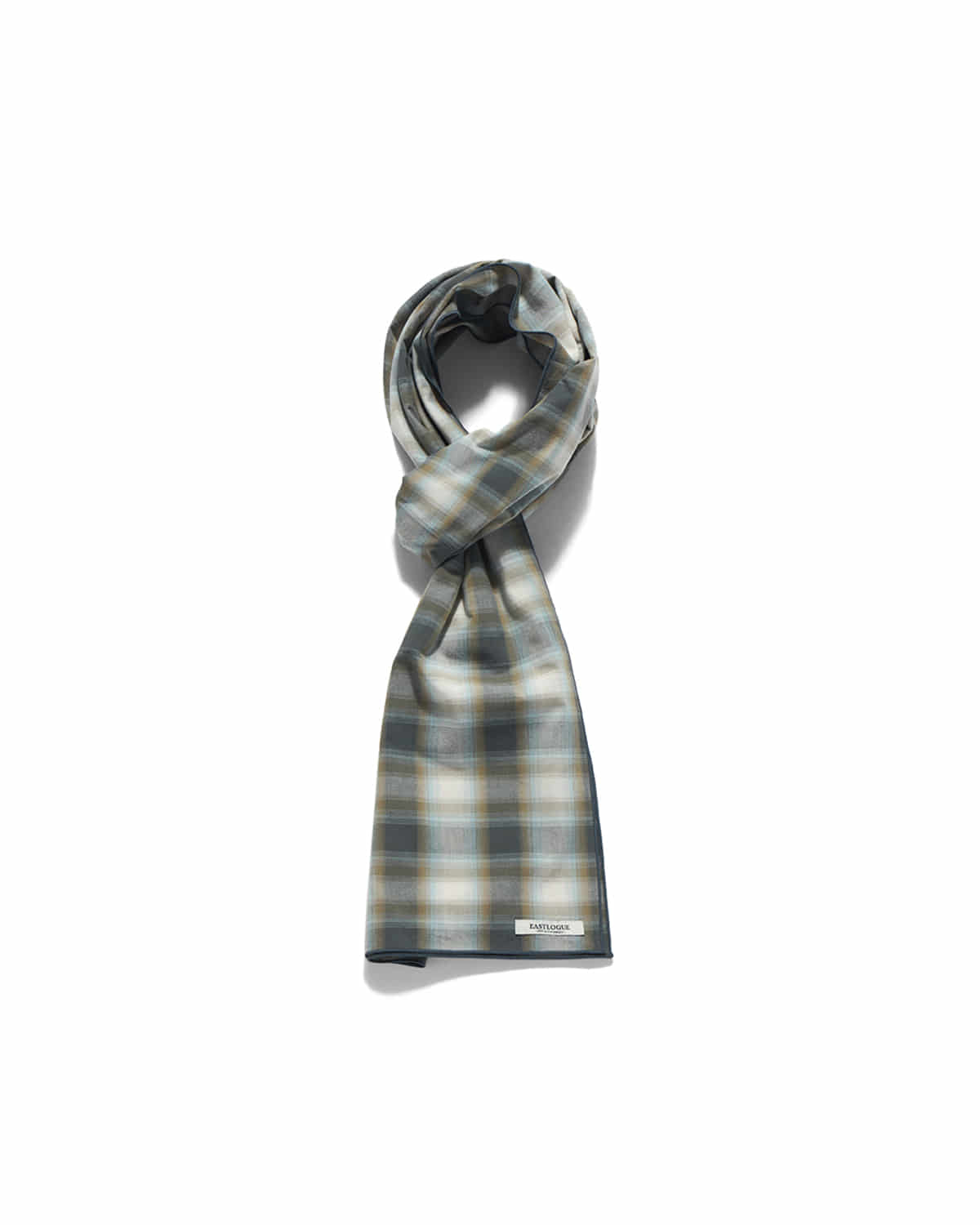 Eastlogue - Pattern Scarf (Beige & Blue Check) product image 6 | TRAB K-Fashion Australia