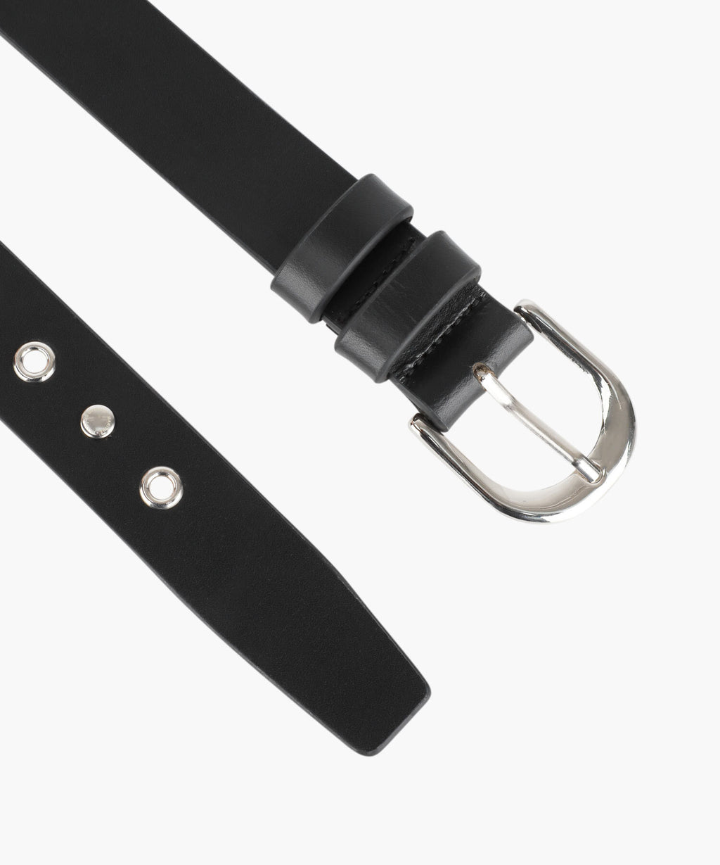 Marithe & Francois Girbaud - Eyelet Buckle Belt (Black) product image 5 | TRAB K-Fashion Australia