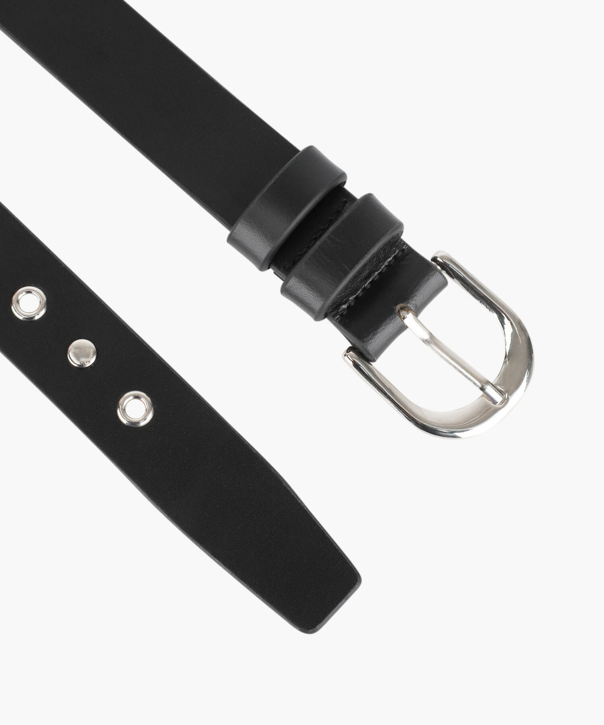 Marithe & Francois Girbaud - Eyelet Buckle Belt (Black) product image 5 | TRAB K-Fashion Australia