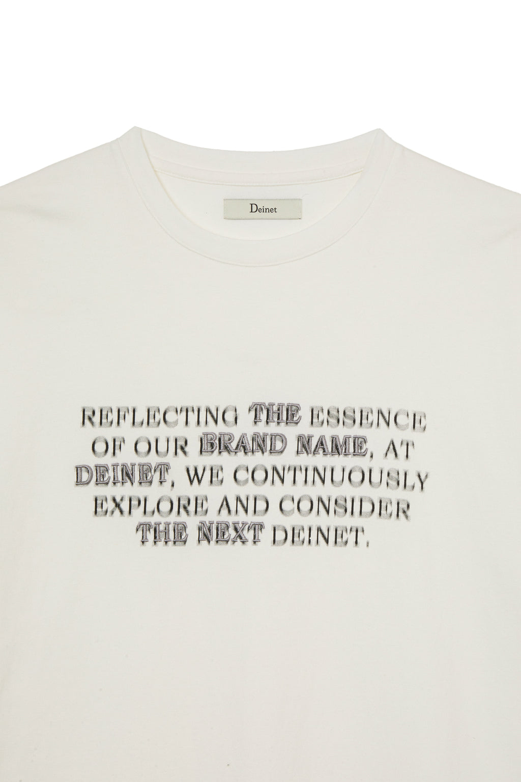 Deinet - Lettering T-Shirt (White) product image 3 | TRAB K-Fashion Australia