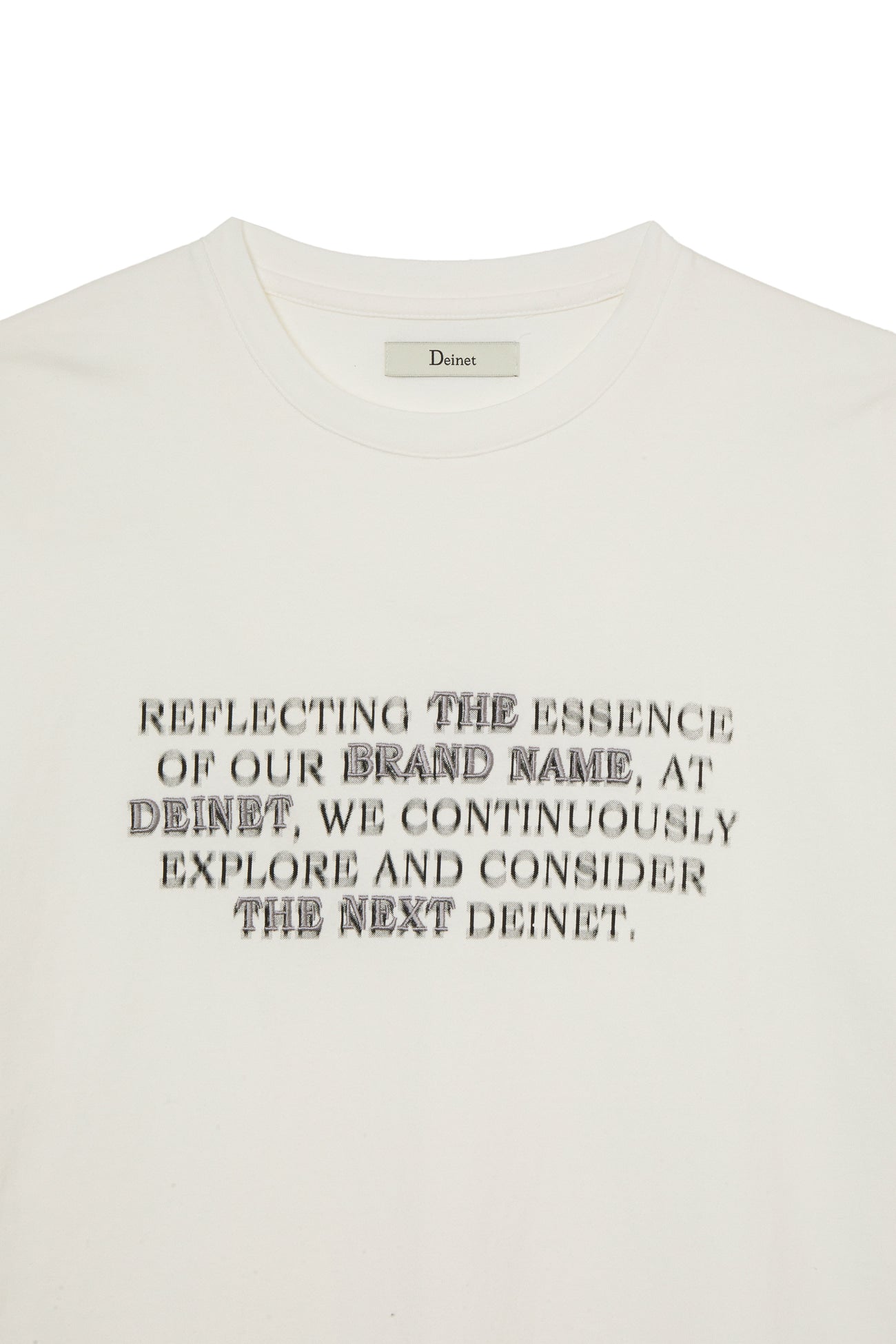 Deinet - Lettering T-Shirt (White) product image 3 | TRAB K-Fashion Australia