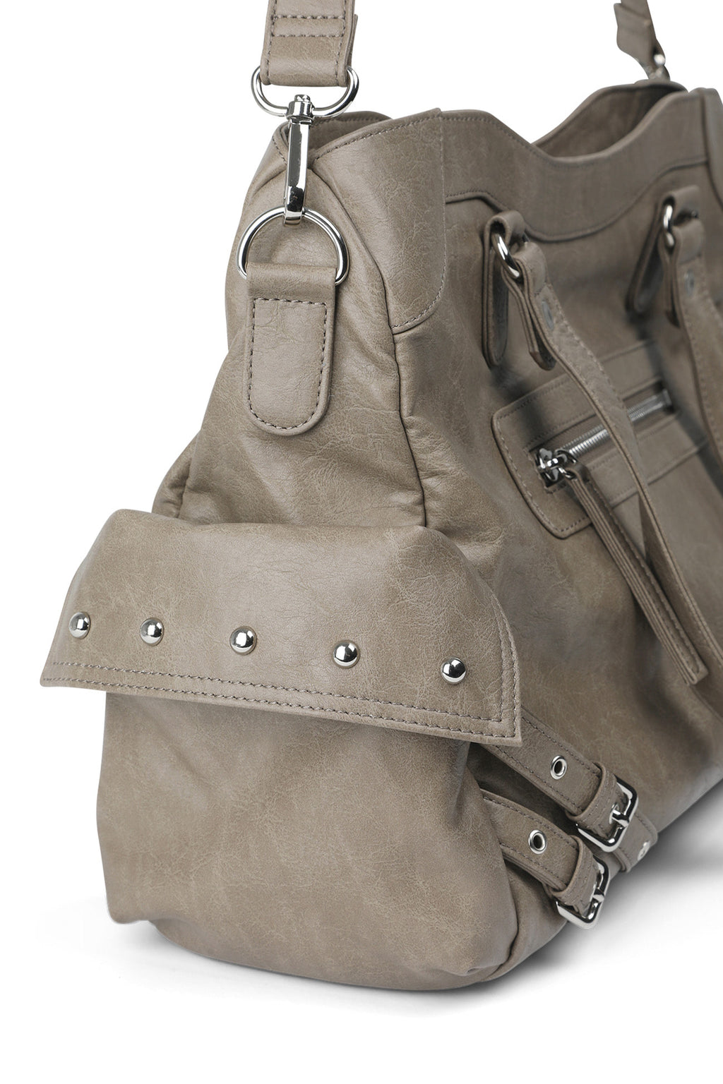 Deinet - Stud Pocket Big Bag (Khaki) product image 6 | TRAB K-Fashion Australia