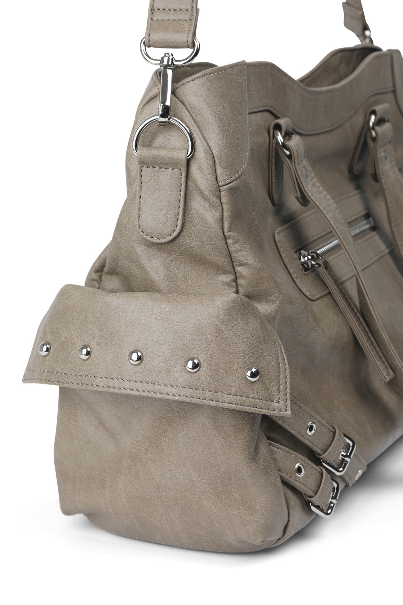 Deinet - Stud Pocket Big Bag (Khaki) product image 6 | TRAB K-Fashion Australia