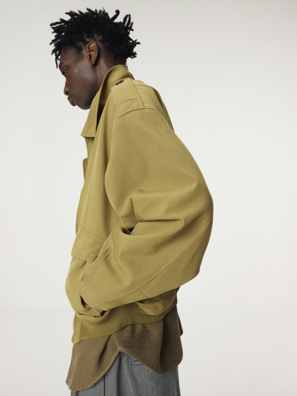 Recto - Vintage Pressed Crease Jumper (Olive) product image 7 | TRAB K-Fashion Australia