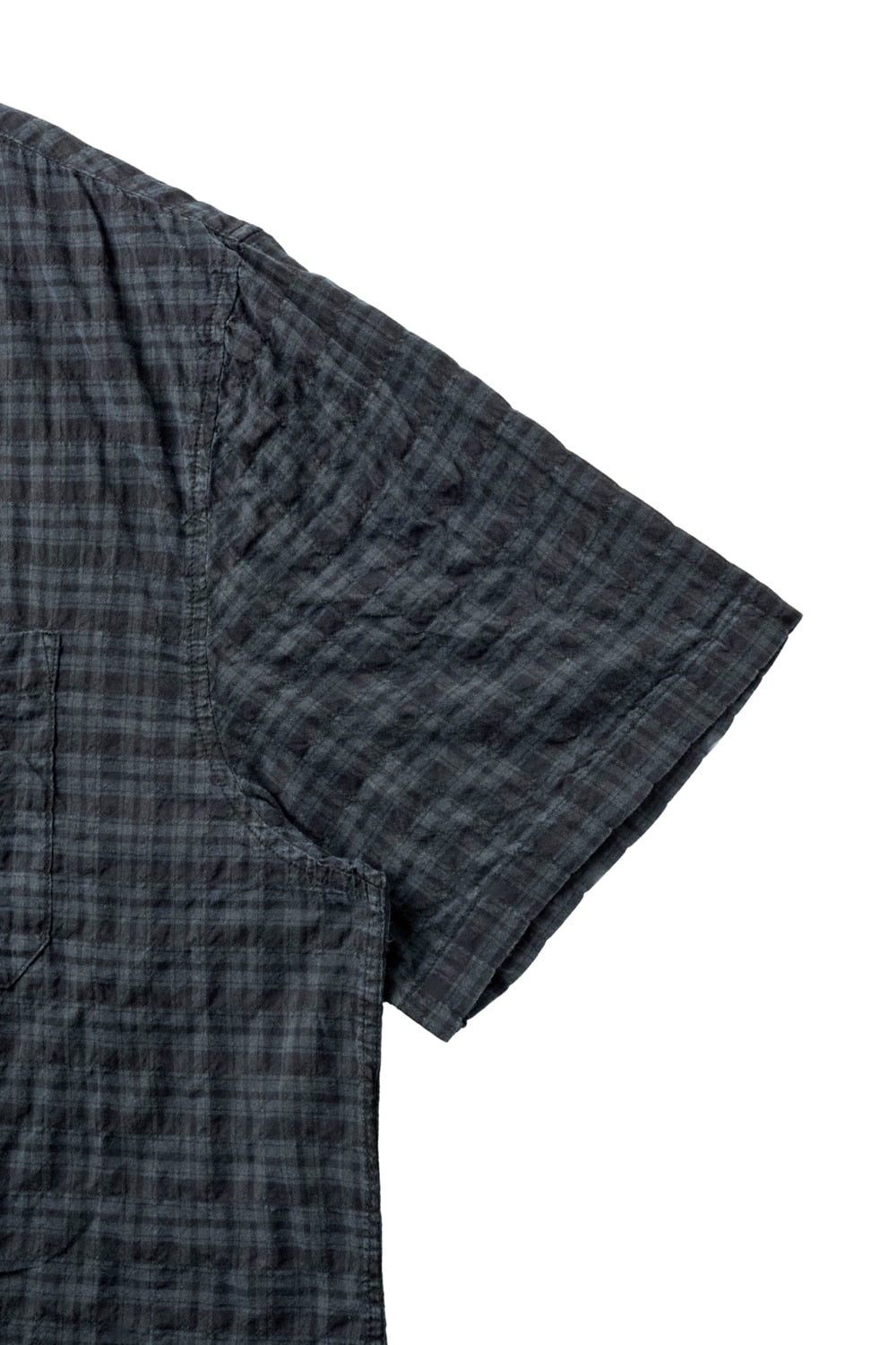 Hatchingroom - Arrow Shirt Over Dyed Check (Blue) product image 5 | TRAB K-Fashion Australia