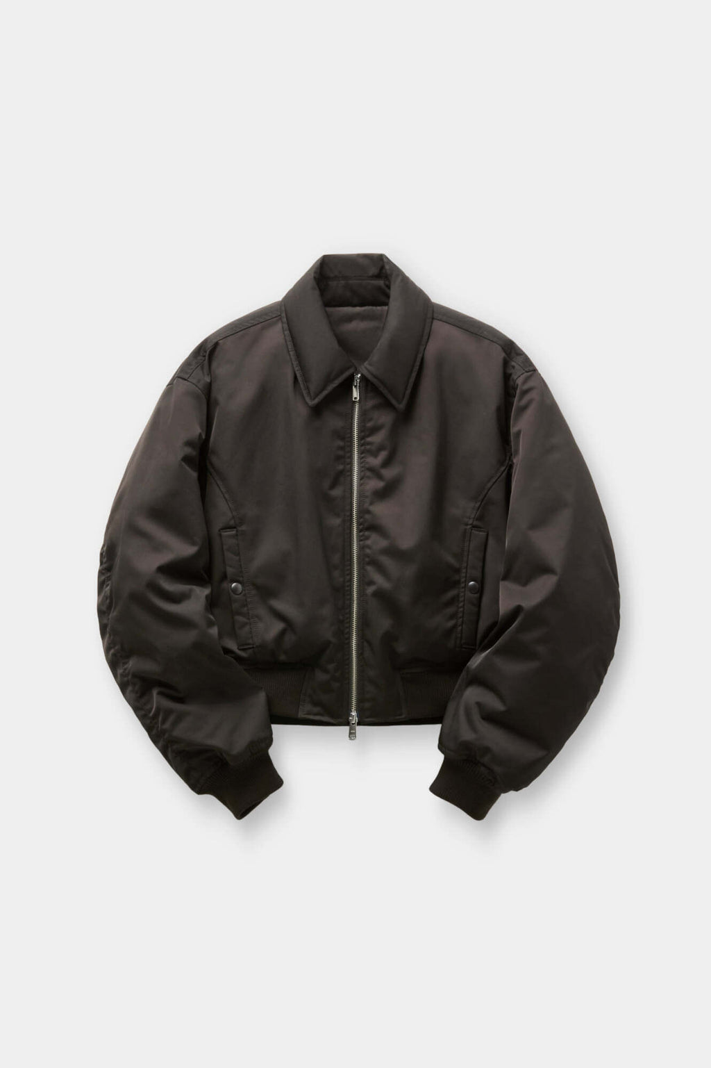 Coor - Collar Neck Down Bomber (Dark Brown) product image 1 | TRAB K-Fashion Australia