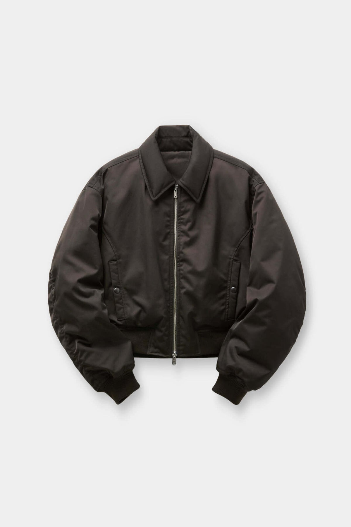Coor - Collar Neck Down Bomber (Dark Brown) product image 1 | TRAB K-Fashion Australia
