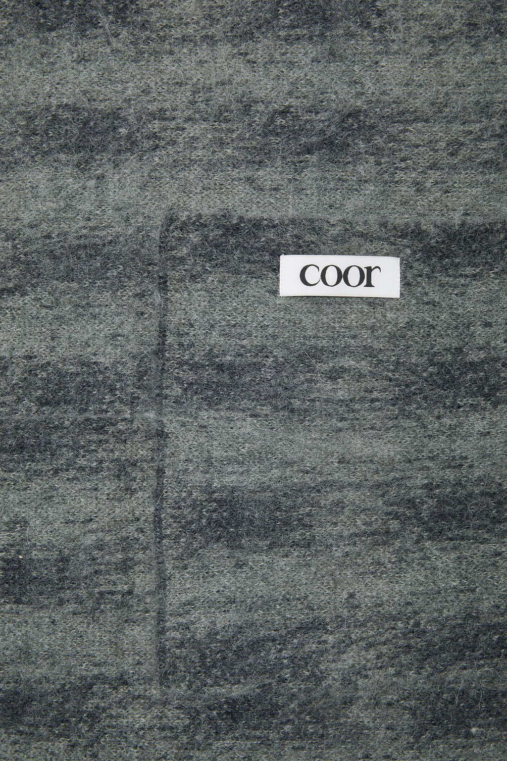 Coor - Alpaca Blend Ombre Check Muffler (Blue Gray) product image 5 | TRAB K-Fashion Australia