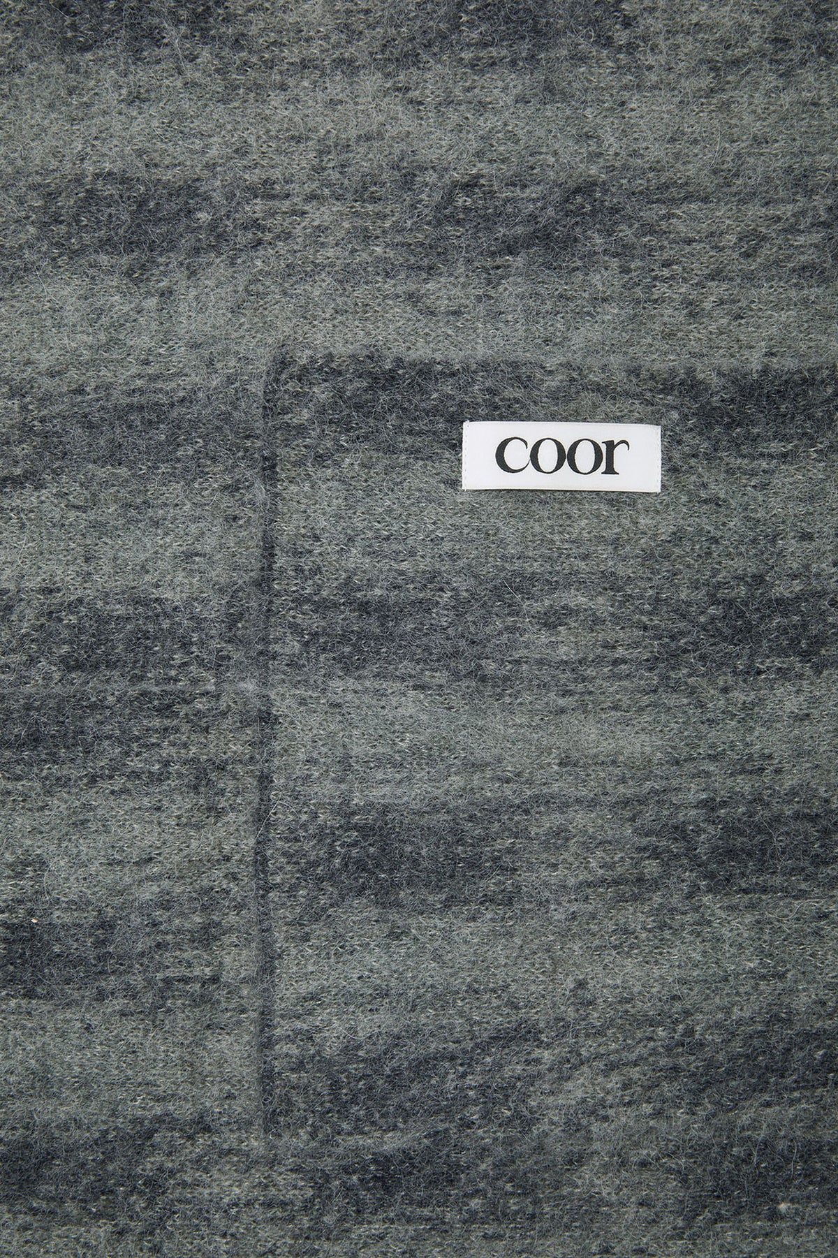 Coor - Alpaca Blend Ombre Check Muffler (Blue Gray) product image 5 | TRAB K-Fashion Australia