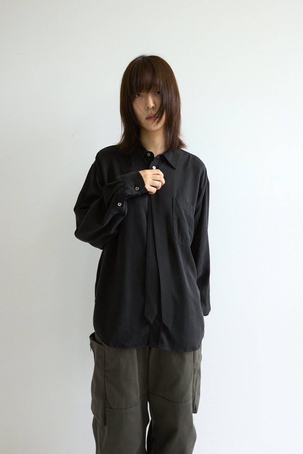 Hatchingroom - Tie Shirt Faded (Black) product image 4 | TRAB K-Fashion Australia