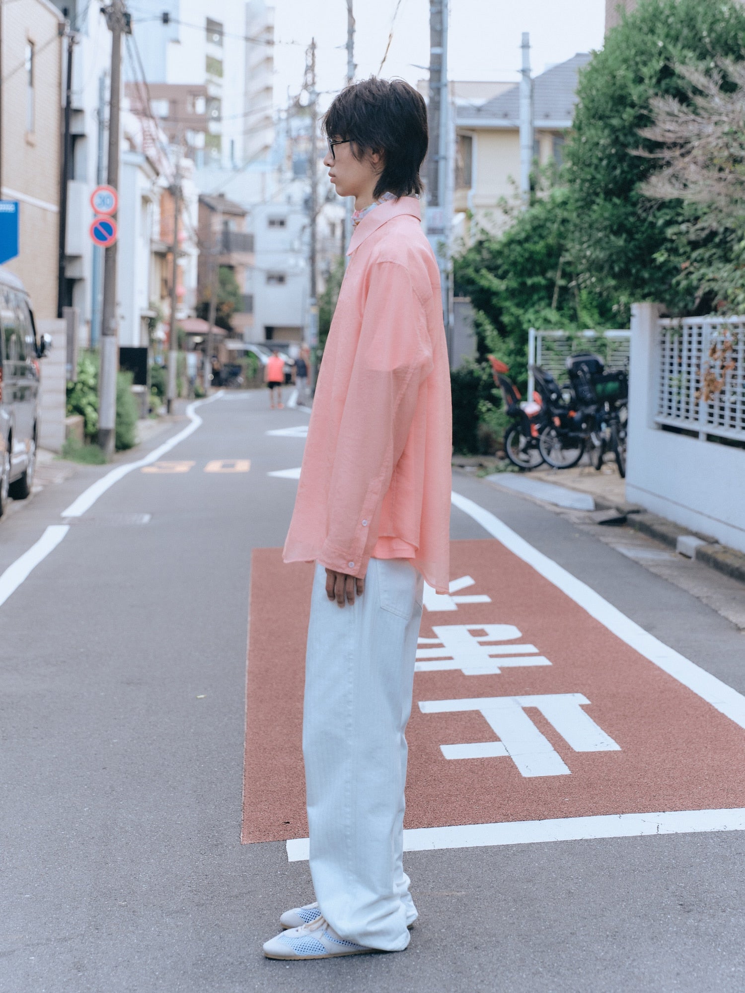 Stu - Sheer Shirt (Pink) product image 3 | TRAB K-Fashion Australia