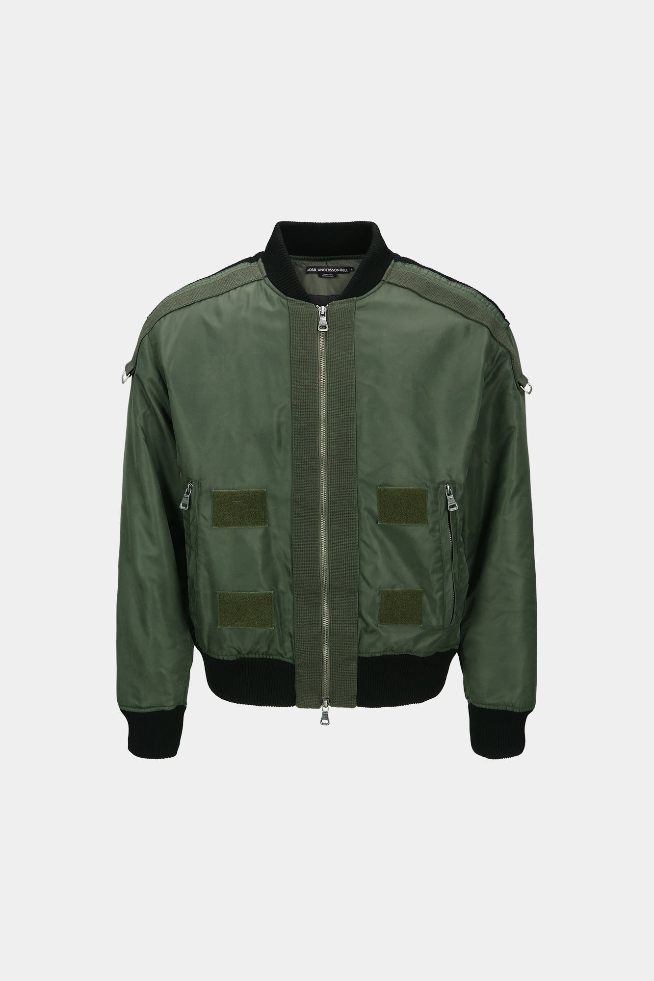 Andersson Bell - Flight Layered Washed Bomber Jacket (Khaki) product image 14 | TRAB K-Fashion Australia