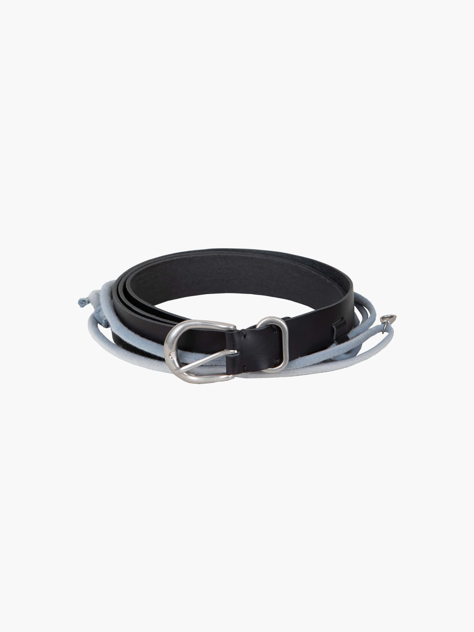 Jiyong Kim - Sun-Bleached String Detailed Leather Belt (Black) product image 5 | TRAB K-Fashion Australia