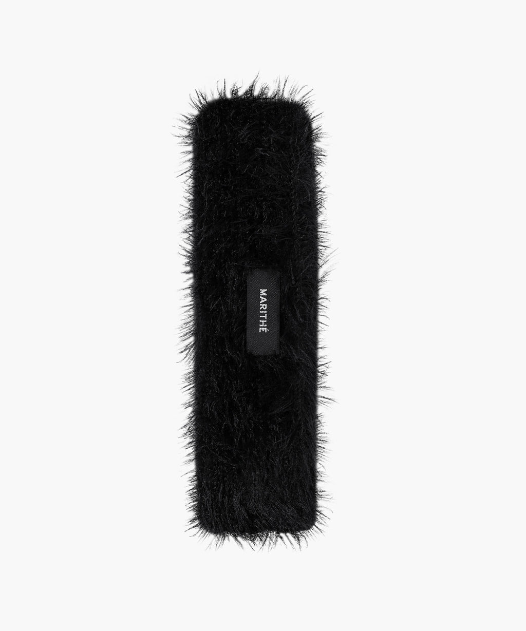Marithe & Francois Girbaud - Regular Logo Slim Muffler (Black) product image 2 | TRAB K-Fashion Australia