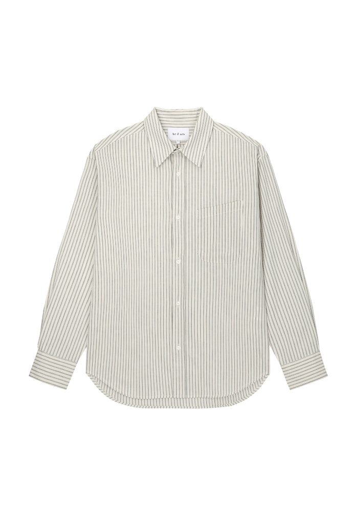 Art if acts - Stripe Shirt (Ivory) product image 6 | TRAB K-Fashion Australia