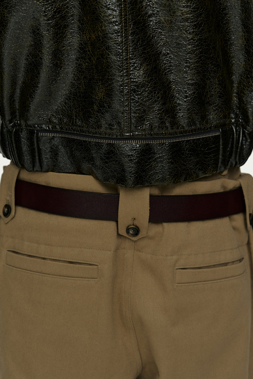 Andersson Bell - Double Waistband Wide-Leg Trousers (Beige) product image 7 | TRAB K-Fashion Australia