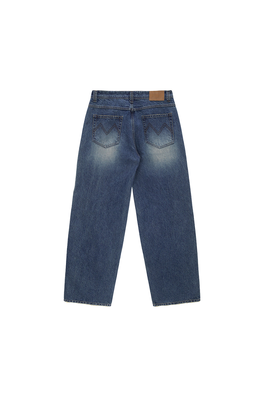 Matin Kim - Reverse Washed Denim Pants (Blue) product image 2 | TRAB K-Fashion Australia