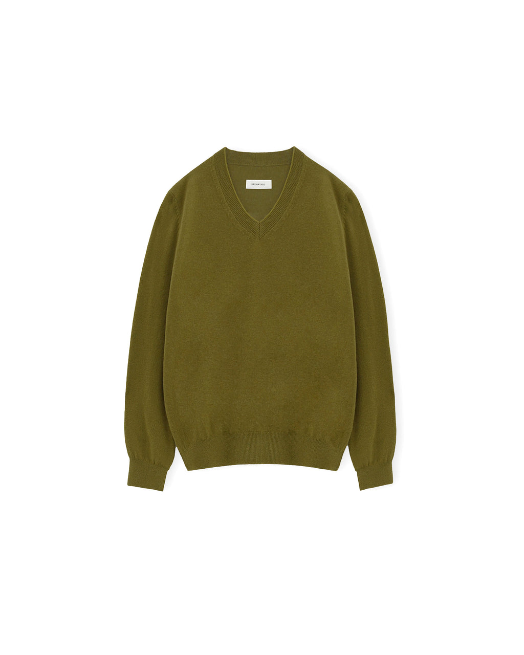 Brownyard - Extra Super Fine V Neck Knit (Olive) product image 5 | TRAB K-Fashion Australia