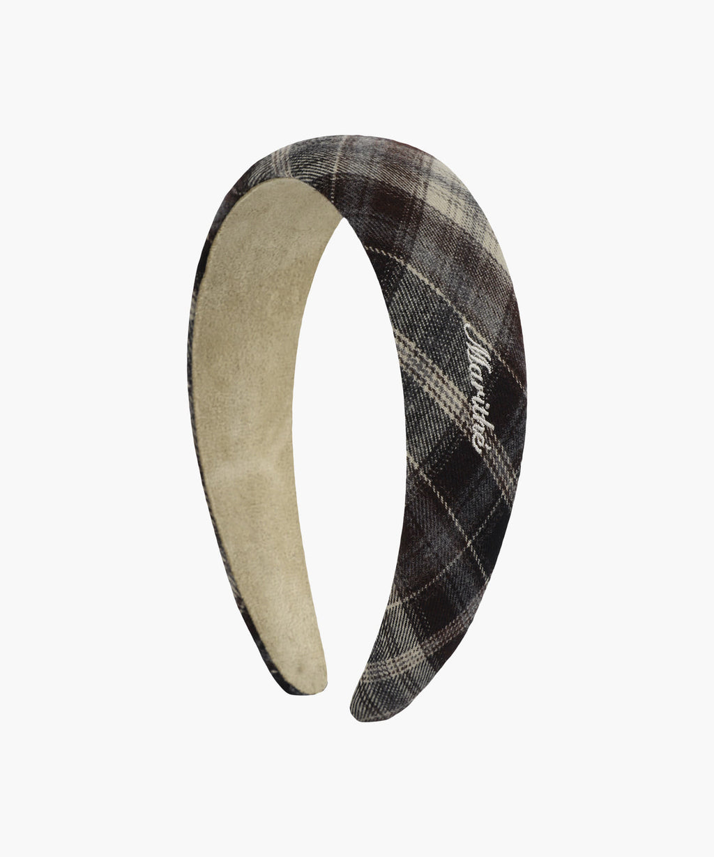 Marithe & Francois Girbaud - Check Hairband (Brown) product image 6 | TRAB K-Fashion Australia