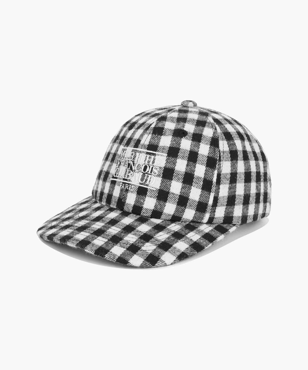 Marithe & Francois Girbaud - Small Classic Logo Check Flat Brim Cap (Black) product image 5 | TRAB K-Fashion Australia