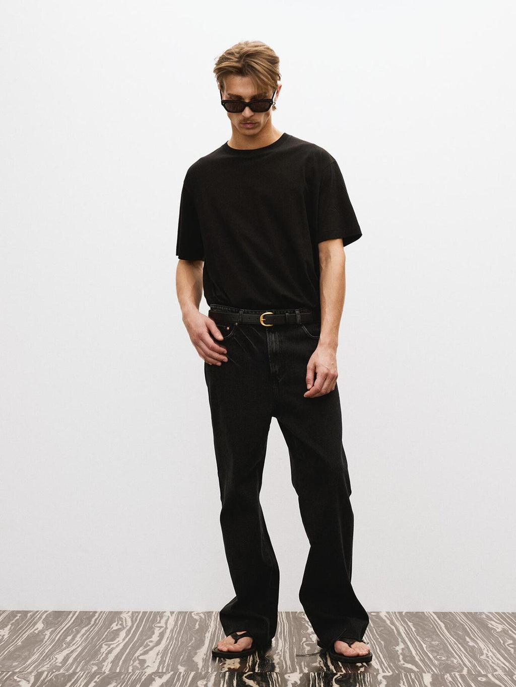 Recto - Theo Washed Denim Pants (Black) product image 5 | TRAB K-Fashion Australia