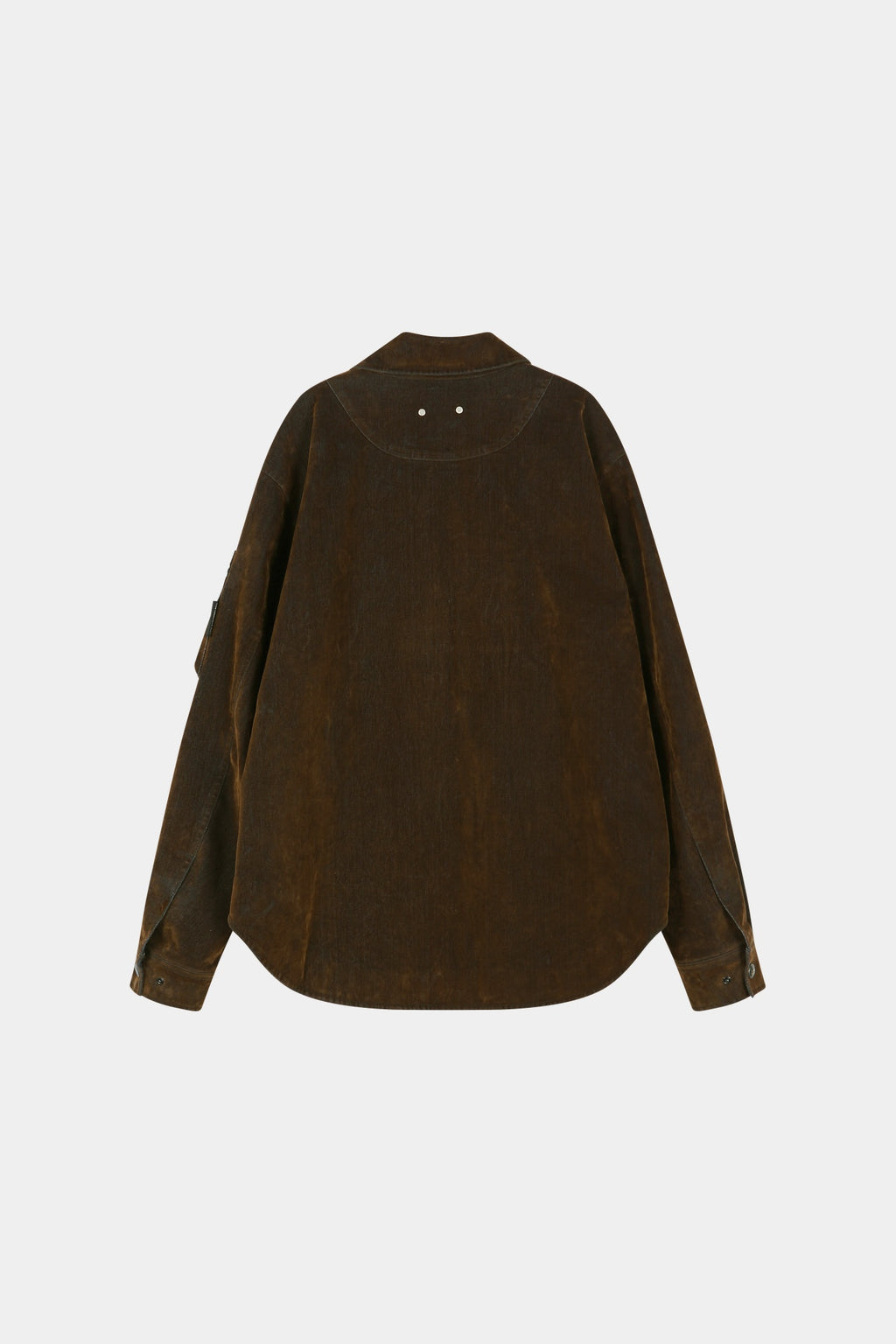 Andersson Bell - Flock Velvet Padded Shirt (Brown) product image 13 | TRAB K-Fashion Australia