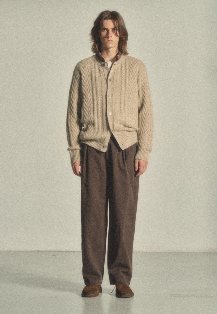 Art if acts - Fisherman Cable Cardigan (Natural) product image 1 | TRAB K-Fashion Australia