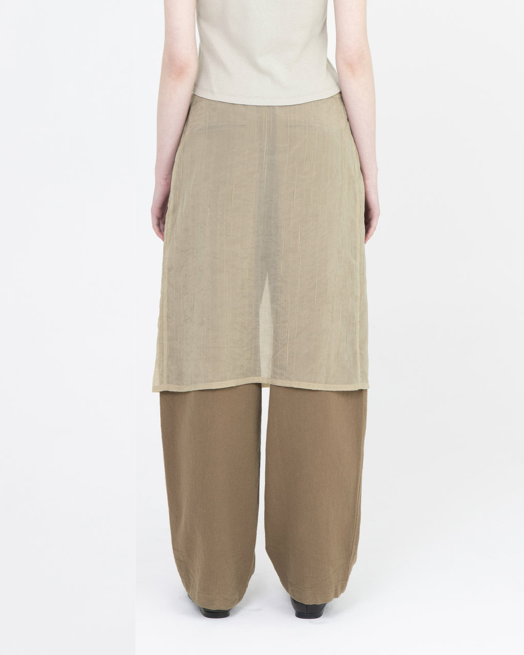 Brownyard - Wrap Skirt (Beige) product image 2 | TRAB K-Fashion Australia