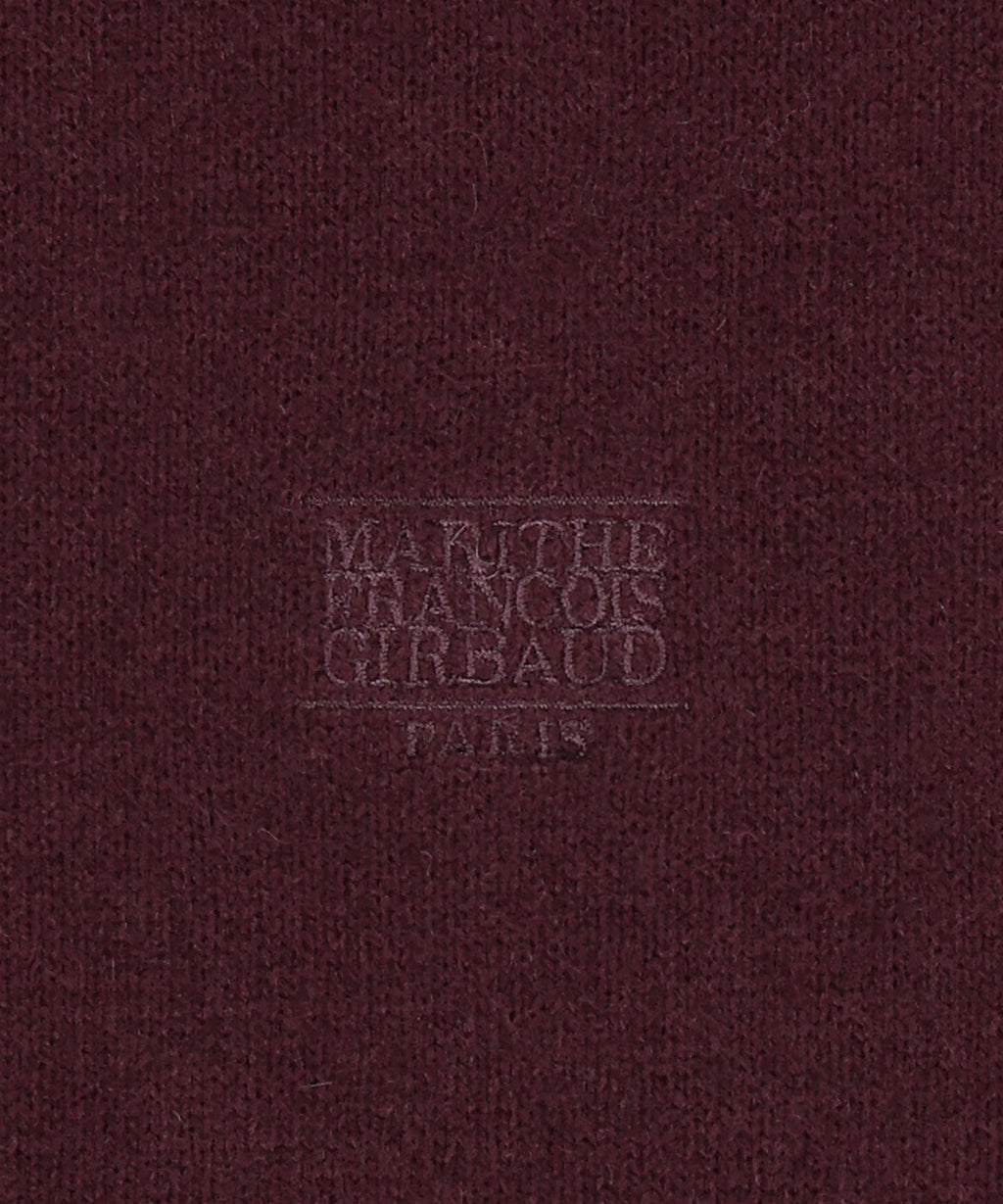 Marithe & Francois Girbaud - Deep V-neck Oversized Knit (Burgundy) product image 4 | TRAB K-Fashion Australia