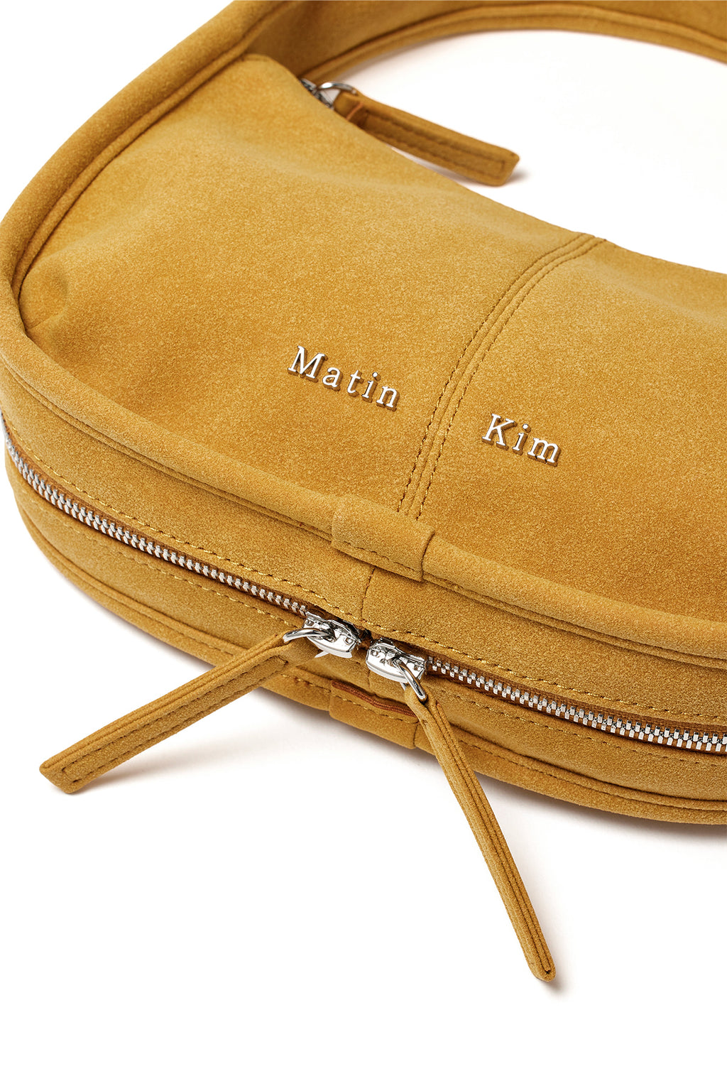 Matin Kim - Zip Around Suede Mini Bag (Mustard) product image 3 | TRAB K-Fashion Australia