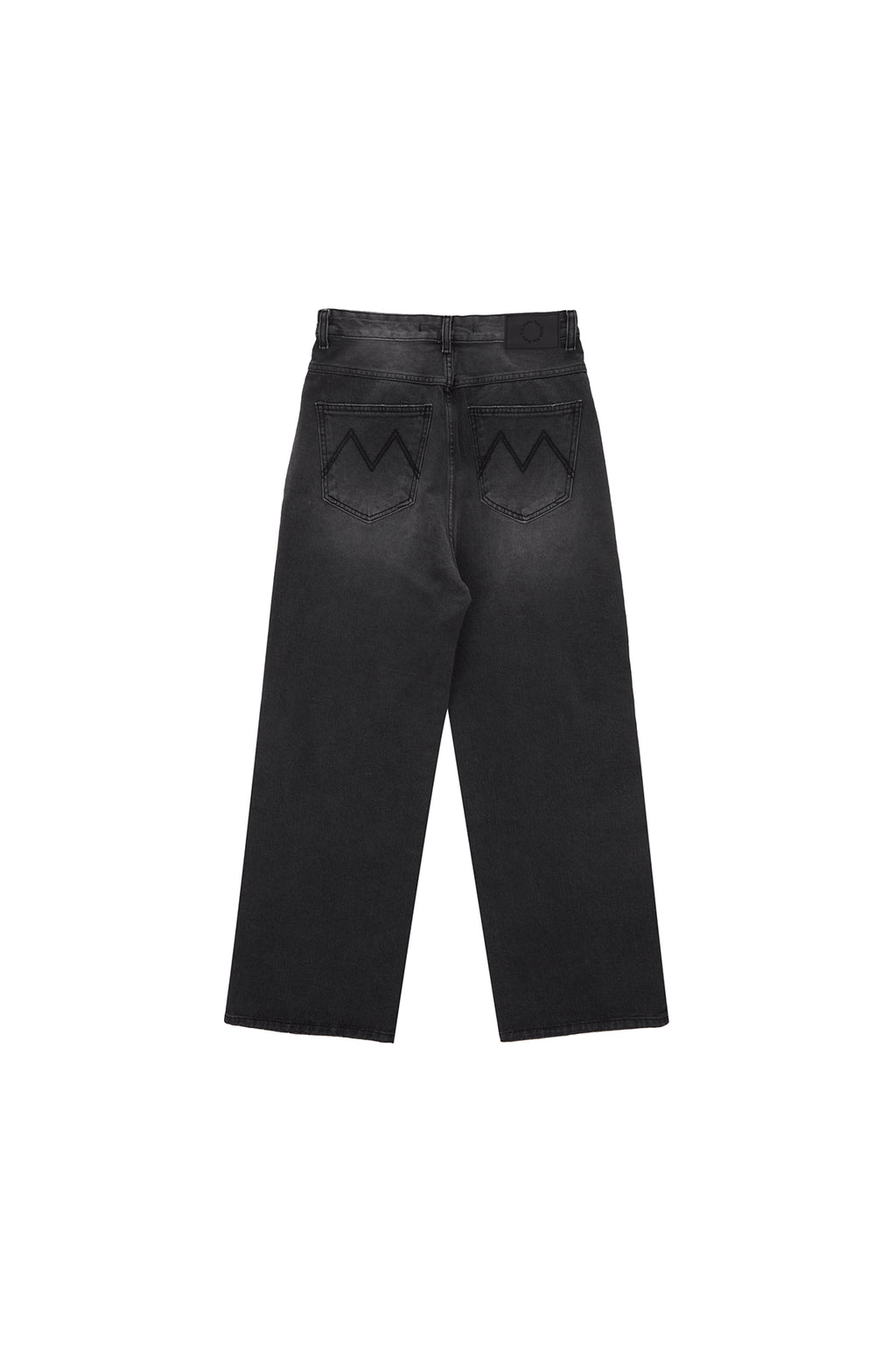 Matin Kim - Flower Printed Denim Pants (Charcoal) product image 2 | TRAB K-Fashion Australia