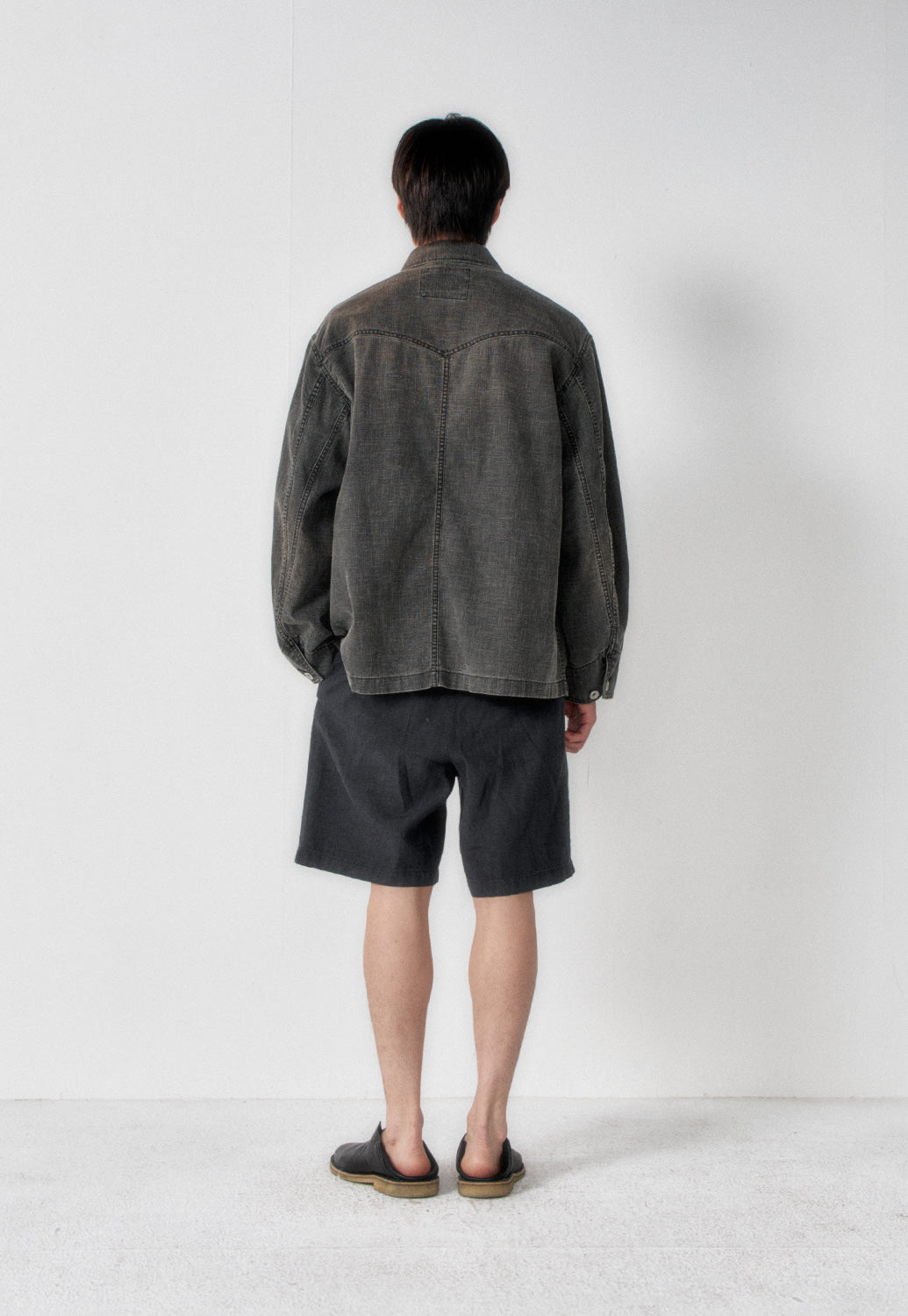 Art if acts - Linen Western Coverall Jacket (Black) product image 6 | TRAB K-Fashion Australia