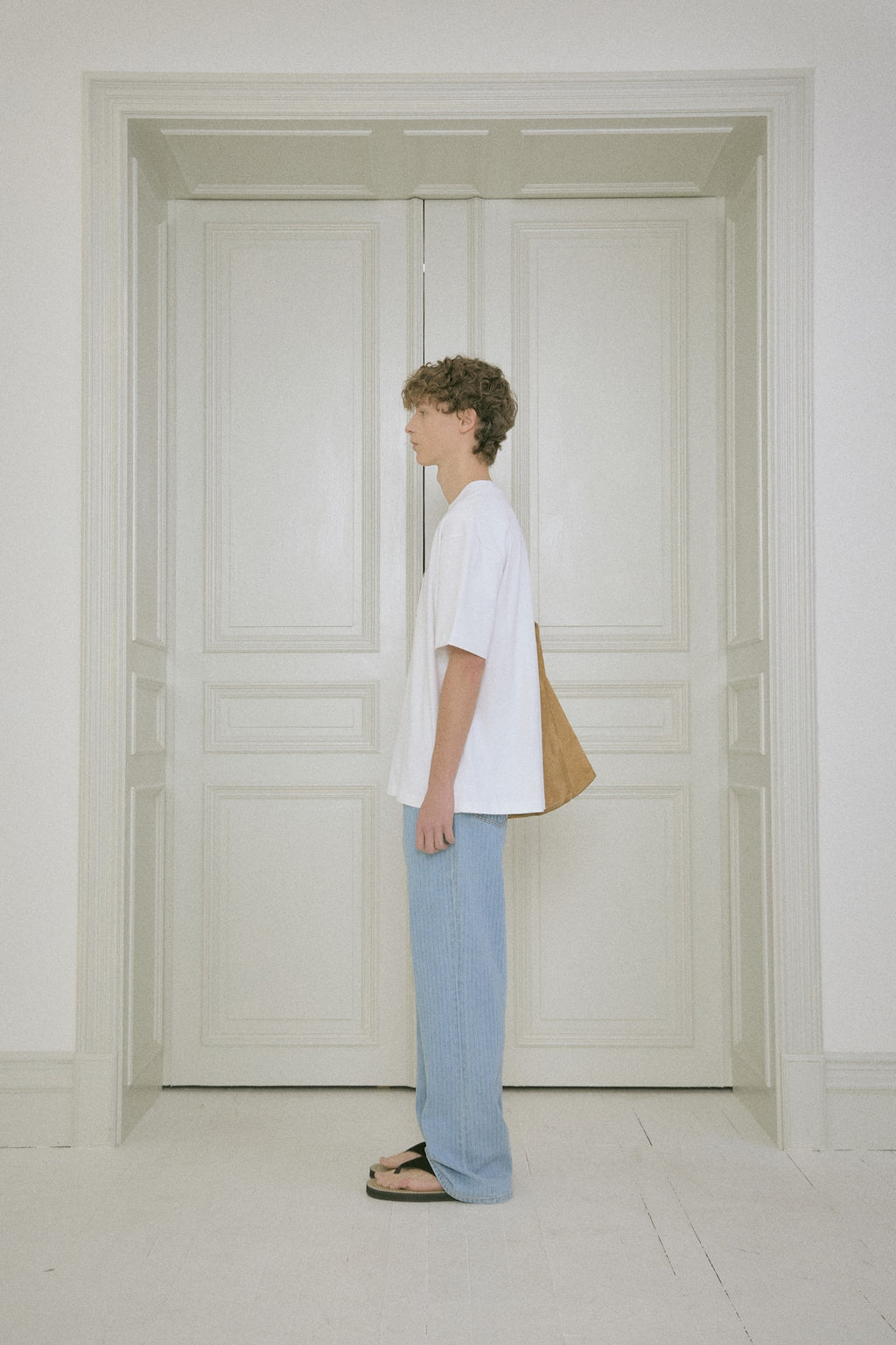 Stu - Embo Stripe Denim Pants Light (Blue) product image 2 | TRAB K-Fashion Australia