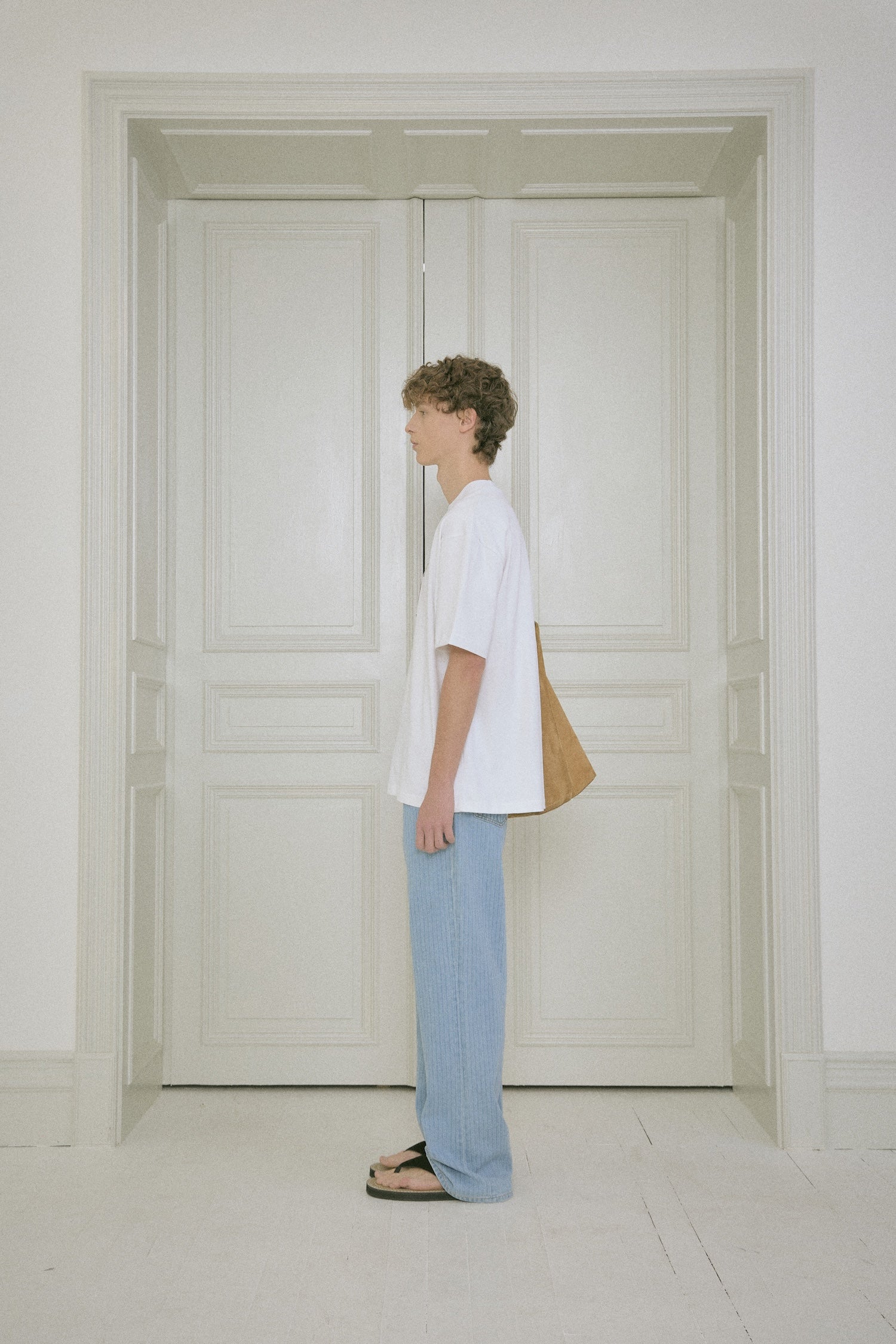 Stu - Embo Stripe Denim Pants Light (Blue) product image 2 | TRAB K-Fashion Australia