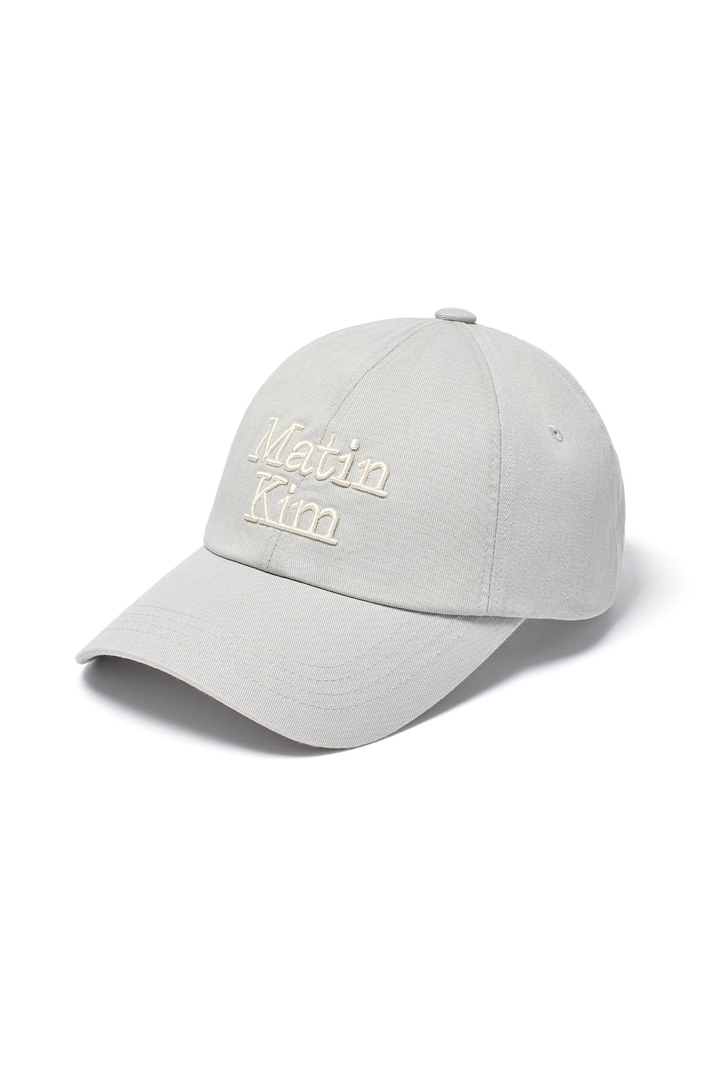 Matin Kim - Matin Volume Logo Ball Cap (Grey) product image 6 | TRAB K-Fashion Australia