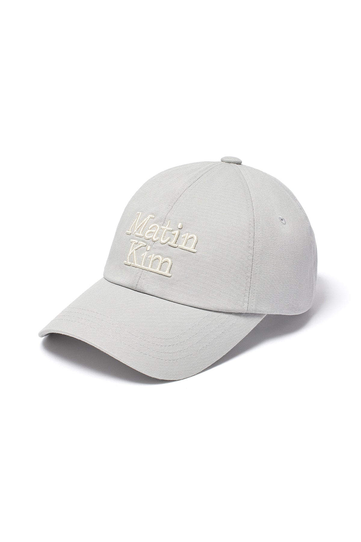 Matin Kim - Matin Volume Logo Ball Cap (Grey) product image 6 | TRAB K-Fashion Australia