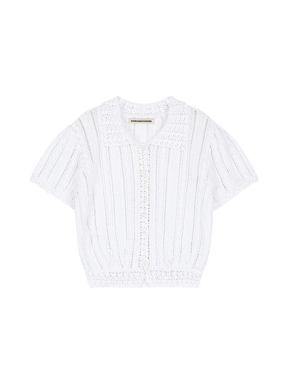 Margarin Fingers - Petit Crochet Knit (White) product image 2 | TRAB K-Fashion Australia
