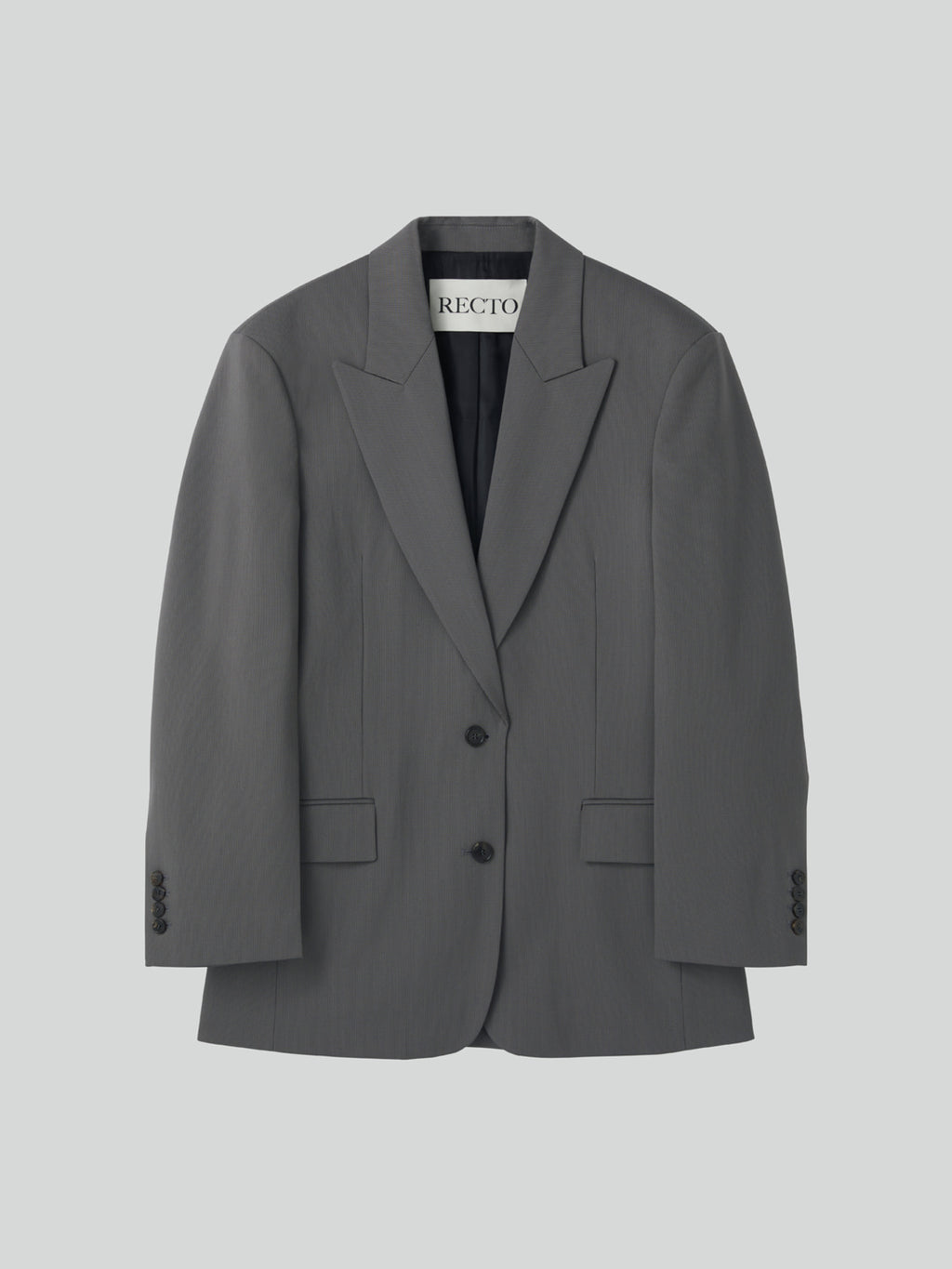 Recto - Tailored Suit Jacket (Midnight Grey) product image 9 | TRAB K-Fashion Australia
