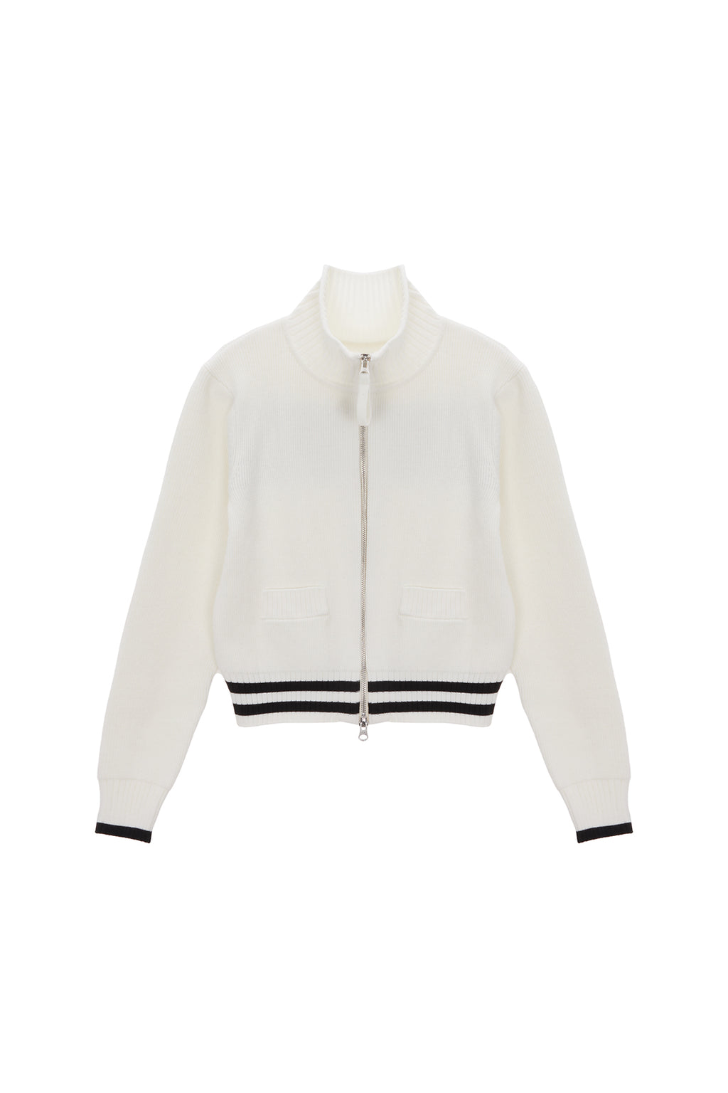 Matin Kim - Spell Point Stripe Knit Cardigan (Ivory) product image 3 | TRAB K-Fashion Australia