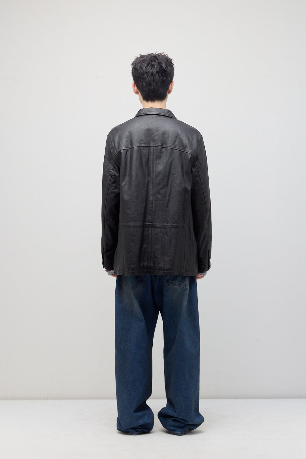 Hatchingroom - Car Coat Cow Leather (Black) product image 6 | TRAB K-Fashion Australia